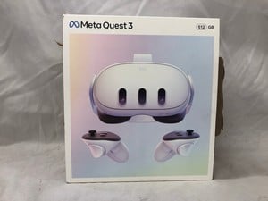 META QUEST 3 512GB VR HEADSET (RRP - £479): MODEL NO S3A: LOCATION - A