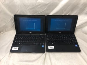 X2 DELL LATITUDE 3190 128GB NVME LAPTOP: MODEL NO P26T. INTEL CELERON N4120, 4GB RAM RAM, 11.6" SCREEN: LOCATION - M