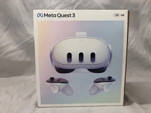 META QUEST 3 128GB V.R HEADSET (RRP - £409): MODEL NO S3A: LOCATION - B