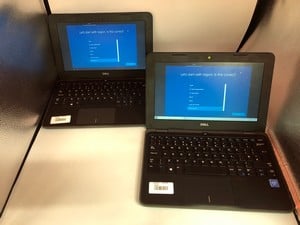 X2 DELL LATITUDE 3190 64GB & 128GB LAPTOP: MODEL NO P26T. INTEL CELERON N4120, 4GB RAM RAM, 11.6" SCREEN: LOCATION - M