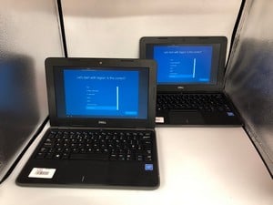 X2 DELL LATITUDE 3190 64GB LAPTOP: MODEL NO P26T. INTEL CELERON N4120, 4GB RAM, 11.6" SCREEN: LOCATION - M