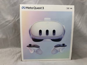 META QUEST 3 128GB V.R HEADSET (RRP - £409): MODEL NO S3A: LOCATION - B