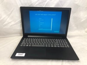 LENOVO V145-15AST 256GB LAPTOP.. AMD A6-9225 RADEON R4, 8GB RAM,: LOCATION - N