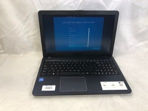 ASUS VIVOBOOK 15 1TB LAPTOP: MODEL NO X543M. INTEL CELERON N4000, 4GB RAM,: LOCATION - N