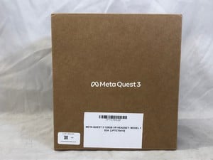 META QUEST 3 128GB VR HEADSET: MODEL NO S3A: LOCATION - O