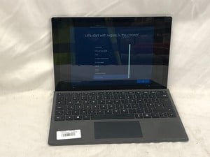 MICROSOFT SURFACE PRO 6 128GB LAPTOP: MODEL NO 1728. INTEL CORE I5-8350U, 8GB RAM,: LOCATION - Q