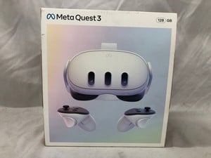 META QUEST 3 128GB V.R HEADSET (RRP - £409): MODEL NO S3A: LOCATION - B