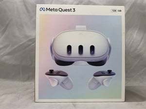 META QUEST 3 128GB V.R HEADSET (RRP - £409): MODEL NO S3A: LOCATION - B