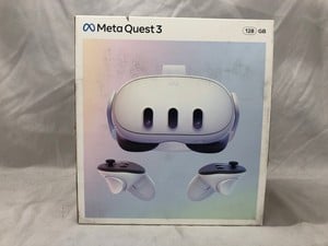 META QUEST 3 128GB V.R HEADSET (RRP - £409): MODEL NO S3A: LOCATION - B