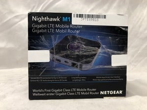 NETGEAR NIGHTHAWK M1 GIGABIT LTE MOBILE ROUTER MOBILE ROUTER (RRP - £369): MODEL NO MR1100-100: LOCATION - B