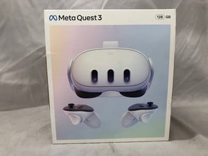 META QUEST 3 128GB V.R HEADSET (RRP - £409): MODEL NO S3A: LOCATION - C