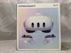 META QUEST 3 128GB V.R HEADSET (RRP - £409): MODEL NO S3A: LOCATION - C