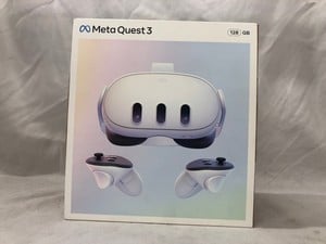 META QUEST 3 128GB V.R HEADSET (RRP - £409): MODEL NO S3A: LOCATION - C