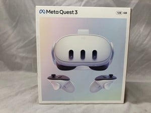 META QUEST 3 128GB V.R HEADSET (RRP - £409): MODEL NO S3A: LOCATION - C