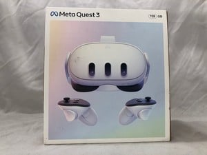 META QUEST 3 128GB V.R HEADSET (RRP - £409): MODEL NO S3A: LOCATION - C