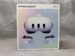 META QUEST 3 128GB V.R HEADSET (RRP - £409): MODEL NO S3A: LOCATION - C