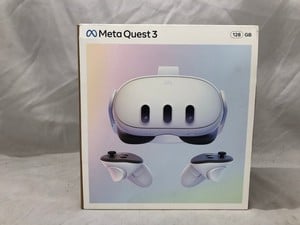 META QUEST 3 128GB V.R HEADSET (RRP - £409): MODEL NO S3A: LOCATION - C