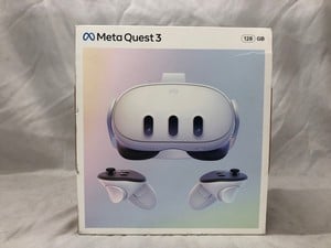 META QUEST 3 128GB V.R HEADSET (RRP - £409): MODEL NO S3A: LOCATION - C