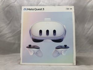 META QUEST 3 128GB V.R HEADSET (RRP - £409): MODEL NO S3A: LOCATION - C