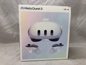 META QUEST 3 128GB V.R HEADSET (RRP - £409): MODEL NO S3A: LOCATION - C