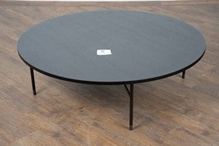 MINOTTI LONDON LELONG COFFEE TABLE WITH LICORICE ASH TOP AND BLACK COFFEE METAL BASE (DIMENSIONS: 90CM X 27CM H) - RRP £3,926 - 100% ITALIAN FURNITURE, MADE BY SKILLED ARTISAN CRAFTSMEN. MINOTTI HAS