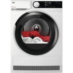 AEG 7000 SENSIDRY FREESTANDING HEAT PUMP TUMBLE DRYER IN WHITE - MODEL NO. TR739G4B - RRP £749