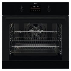 AEG 6000 STEAMBAKE BUILT IN ELECTRIC SINGLE OVEN - MODEL NO. BPK355061B - RRP £559