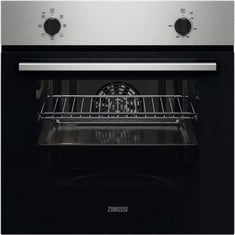 ZANUSSI BUILT IN ELECTRIC SINGLE OVEN AND 4 BURNER GAS HOB PACK - MODEL NO. ZPG2000BXA - RRP £419