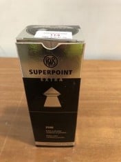 BOX OF SUPERPOINT EXTRA 2500 FIELD LINE PELLETS - PLEASE NOTE, THIS AUCTION IS 18+ ONLY - ALL BUYERS WILL BE REQUIRED TO PRESENT I.D UPON COLLECTION TO MATCH THEIR INVOICE. UNDER NO CIRCUMSTANCES WIL