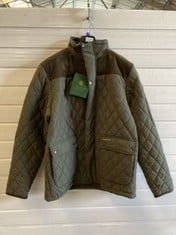 COUNTRY ESTATE LEWIS JACKET IN OLIVE, SIZE L