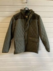 COUNTRY ESTATE LEWIS JACKET IN OLIVE, SIZE M