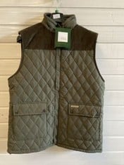 COUNTRY ESTATE ARUNDEL BODY WARMER IN OLIVE, SIZE M