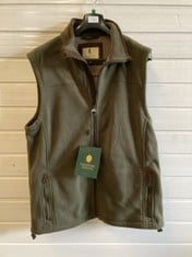 COUNTRY ESTATE PORTREE FLEECE GILET, SIZE M