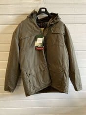 COUNTRY ESTATE BALMORAL JACKET IN OLIVE, SIZE L