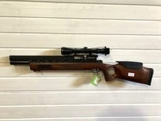 MILBRO GUARDIAN PCP AIR RIFLE .22 PLEASE NOTE, THIS AUCTION IS 18+ ONLY - ALL BUYERS WILL BE REQUIRED TO PRESENT I.D UPON COLLECTION TO MATCH THEIR INVOICE. UNDER NO CIRCUMSTANCES WILL LOTS BE HANDED