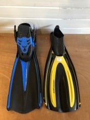 2 X PAIRS OF FINS TO INC BEUCHAT COMFORT JET