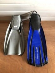 2 X PAIRS OF FINS TO INC MARES POWERPLANA