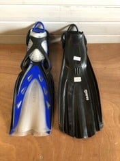 2 X PAIRS OF FINS TO INC MARES AVANTI SUPERCHANNEL