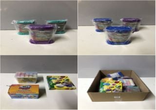 BOX OF CHILDRENS TOYS TO INC SES CREATIVE PAINTING STONES