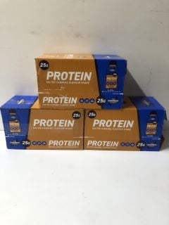 3 X BOXS OF FOR GOODNESS SHAKE SALTED CARAMEL FLAVOURED PROTEIN SHAKE - BEST BEFORE 03/04/2025