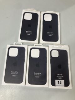 5 X IPHONE 14 SILICONE MAGSAFE CASES