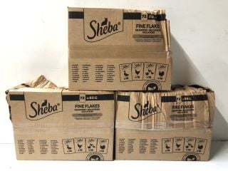 3 X SHEBA FINE FLAKES 6.12 KG - BEST BEFORE 16/07/2026