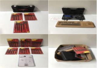 BOX OF TOOLS TO INC AMTECH 6 PIECE FLAT WOOD BIT SET