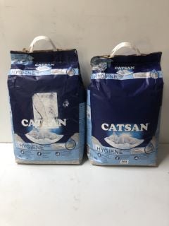 2 X CATSAN HYGIENE PLUS CAT LITTER