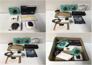 BOX OF ITEMS TO INC LOGITECH M185 WIRELESS MOUSE