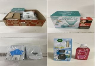 BOX OF ITEMS TO INC BAUER PROFESSIONAL FACIAL SAUNA & INHALER SET