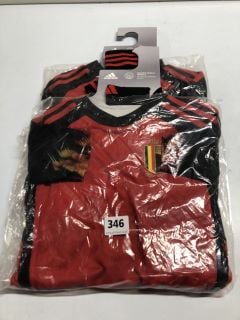 ADIDAS CHILDRENS ROYAL BELGIAN FA 1895 FOOTBALL KIT - SIZE 4 - 5 YEARS