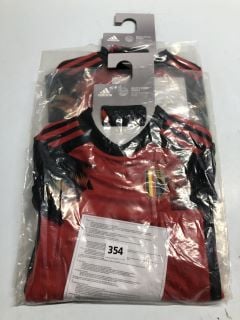 ADIDAS CHILDRENS ROYAL BELGIAN FA 1895 FOOTBALL KIT - SIZE 3 - 4 YEARS