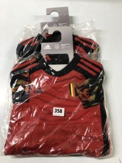 ADIDAS CHILDRENS ROYAL BELGIAN FA 1895 FOOTBALL KIT - SIZE 2 - 3 YEARS