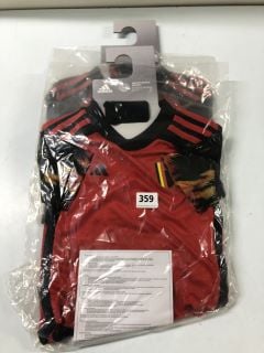 ADIDAS CHILDRENS ROYAL BELGIAN FA 1895 FOOTBALL KIT - SIZE 2 - 3 YEARS